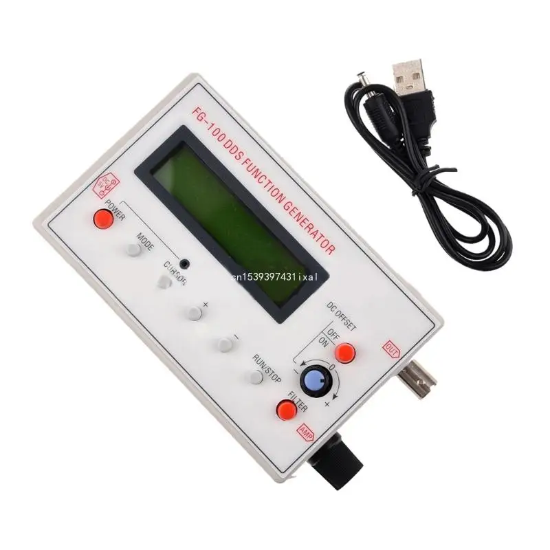 

DDS Function Generator Sine+Square+Triangle+Sawtooths Waveform 1Hz-500KHz