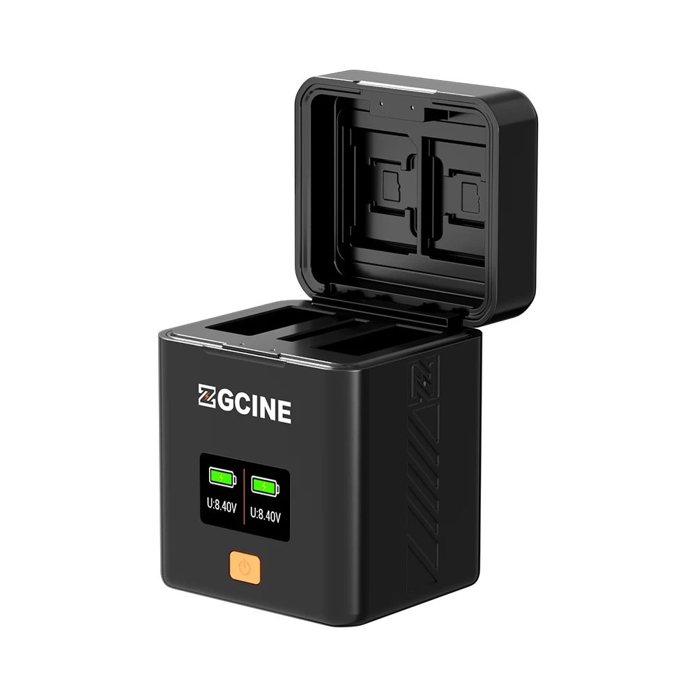 ZGCINE PS-E17 Battery Charging Case USBC PD Fast Dual Charger for Canon R50 R8 R