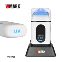 WMARK Rasoir électrique homme Rasoir électrique hommes Rasoir homme électrique Rasoir Professionnel Tondeuse à barbe Électrique Machine à raser Sans fil Rasoir à grille LED Métal Rasoir pour hommes NG-XS1 UV NG-8906 5