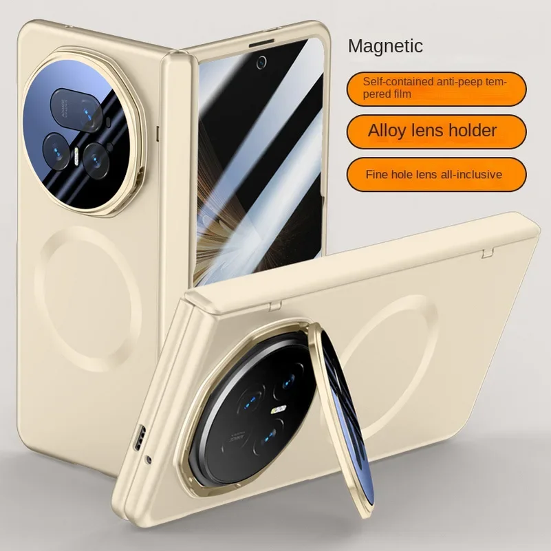 Luxury Wireless Charging Rugged Protective Case with HD Tempered Glass Screen Film and Lens Bracket