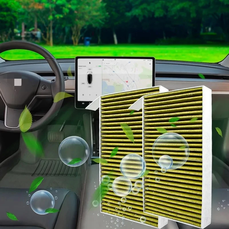 

For Tesla Model 3 Model Y Air Conditioning Filter Element, Air Conditioning Grid, Activated Carbon Air Conditioning Filter