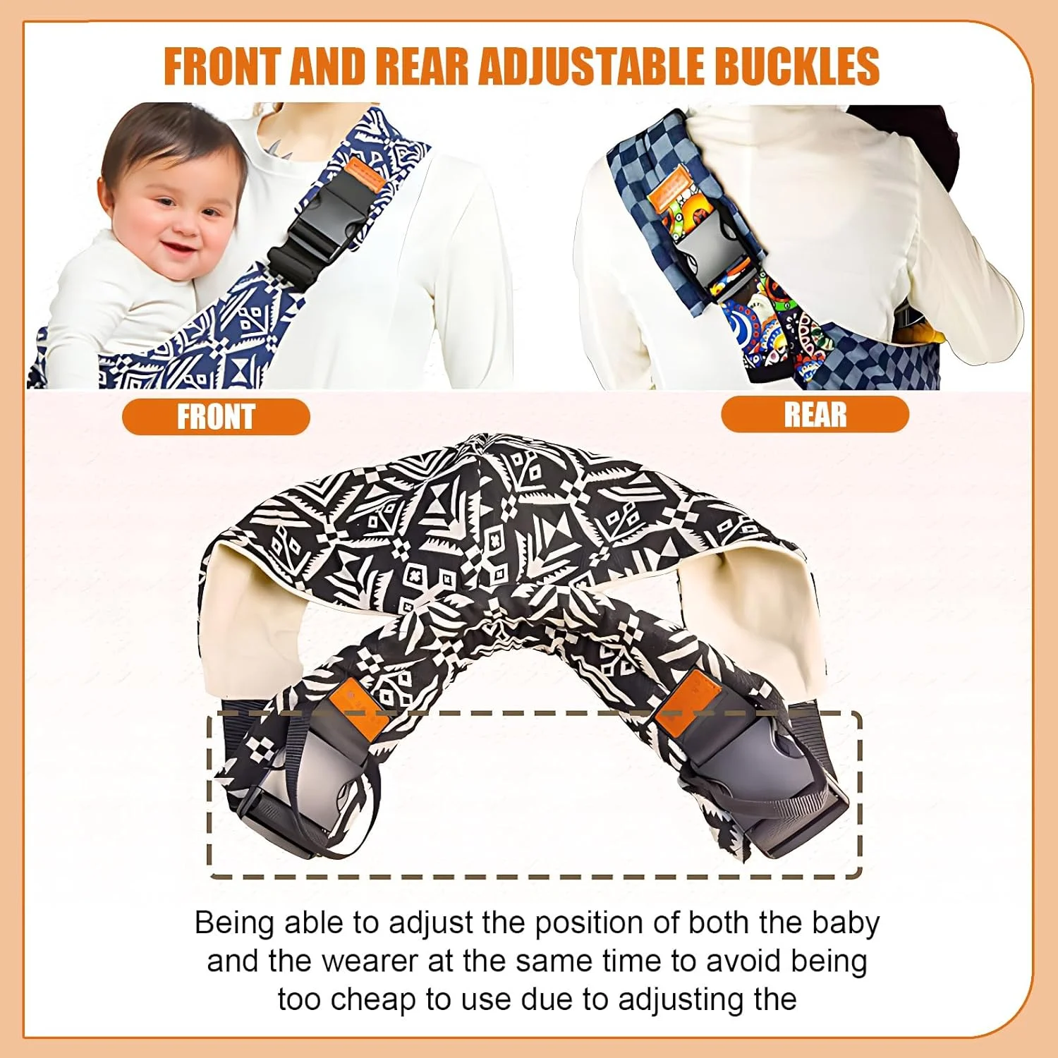 Adjustable Baby Carrier Sling 6