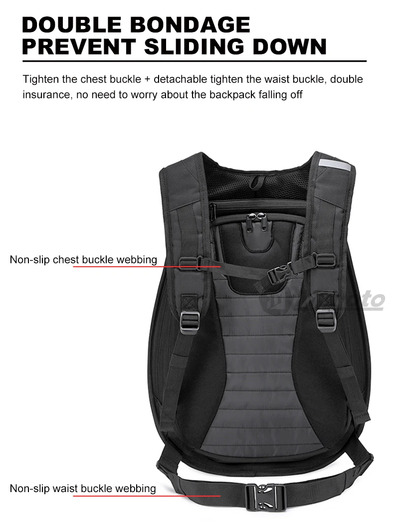 MJMOTO Motorcycle Backpack Image 3
