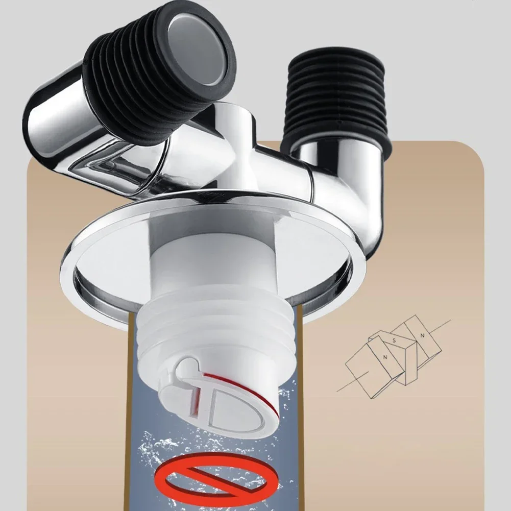 Washing Machine Sewer Pipe Floor Drain Tee Joint Floor Drain Adapter Elbow Pipe Connector Anti-odor And Anti-overflow washing machine drain connector