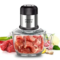 800W Electric Food Processor, 2L Meat Grinder Food Chopper & Vegetable Chopper, for Vegetables, Fruits, Meat, Nuts, Beans 2