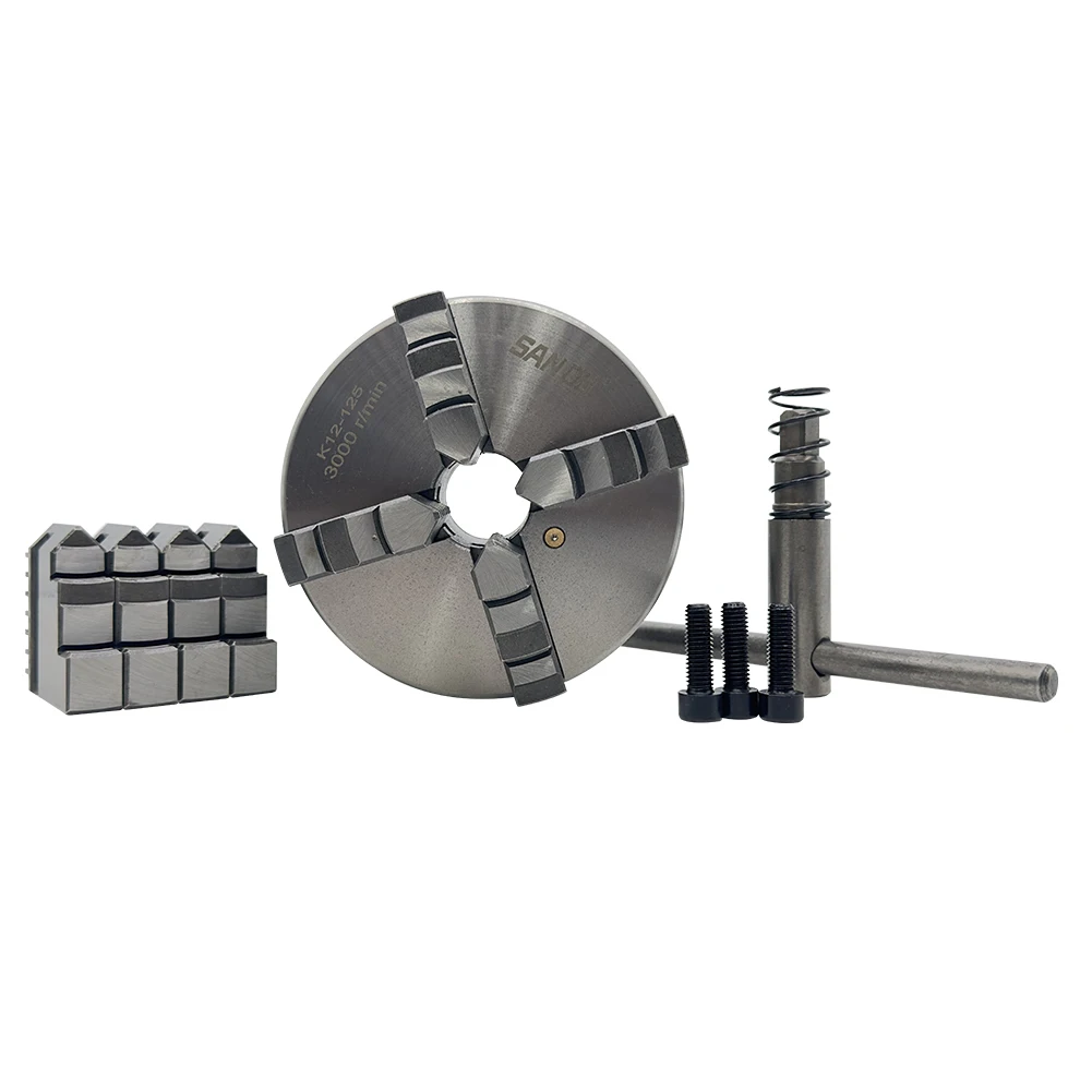 

K12-125 Self Centering 4 Jaw mini Lathe Chuck 125mm for Metal Drilling Grinding