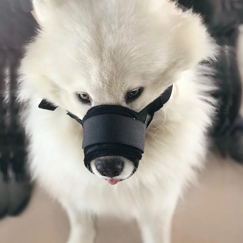 Pet Dog Adjustable Mask Mesh Breathable Muzzles Small Large Dog Mouth Muzzle Anti Bark Bite Chew 1PC dog muzzle
