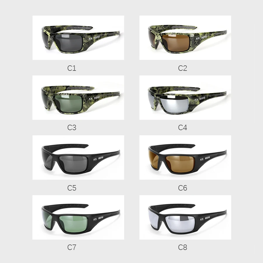 KUIU brand polarized sunglasses outdoor sports hunting fishing sunglasses anti-reflective performance glass camouflage tactics