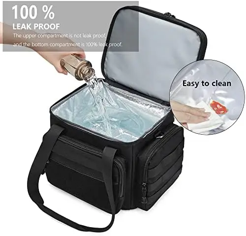 Tactical Lunch Box for Men, Insulated Lunch Bag Adult, Thermal Lunchbox  Leakproof Waterproof Cooler Bag, Dual Compartment Lunch - AliExpress