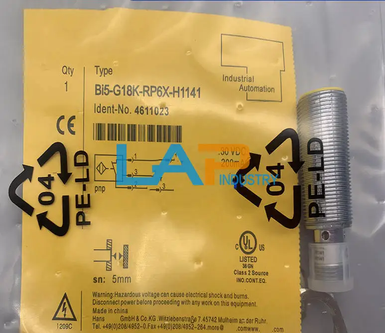 

1 шт., новинка для TURCK, Бесконтактный переключатель, 10-30 В постоянного тока, 20 мА, sn:5 мм