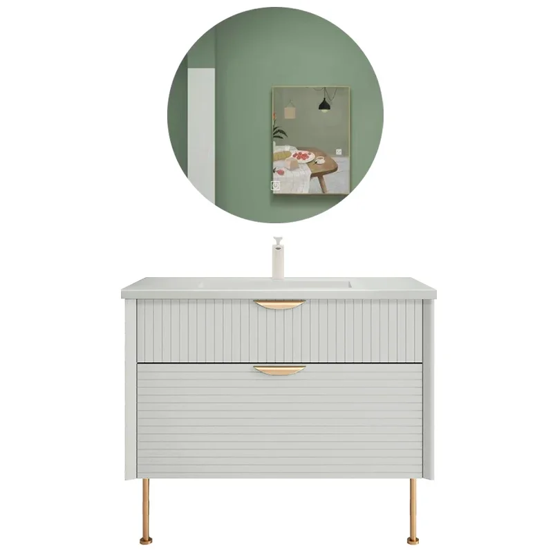 

Wyj Nordic Toilet Hand Washing Washbasin Washstand Smart Floor Bathroom Cabinet