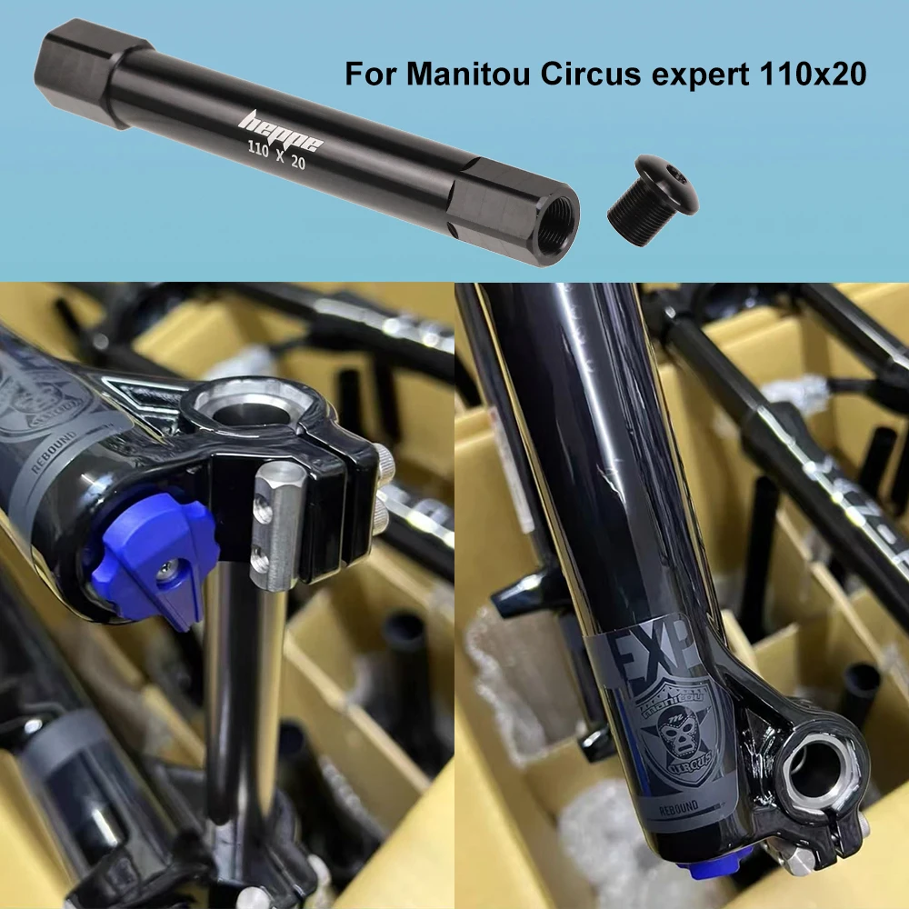 Axe Through Axle Rockshox DH 20x110 Mm – 158 Mm – Pour Fourche VTT – Léger, Furtif, Compatible 15 Mm