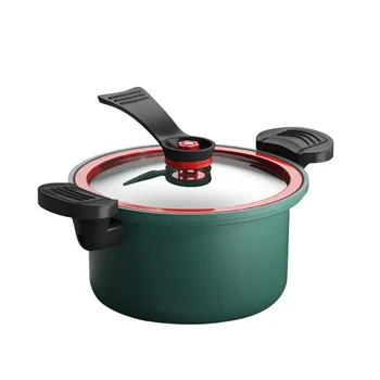 Micro Pressure Pot 3.5L Non stick Pressure Home Cooker Stew Pot Pot and Kitchen and Pot Soup for Cooking purpose Multi 1