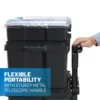 Stack System, Mobile Toolbox for Storage and Organization, 3 Piece Resin Plastic Modular Toolbox System 5