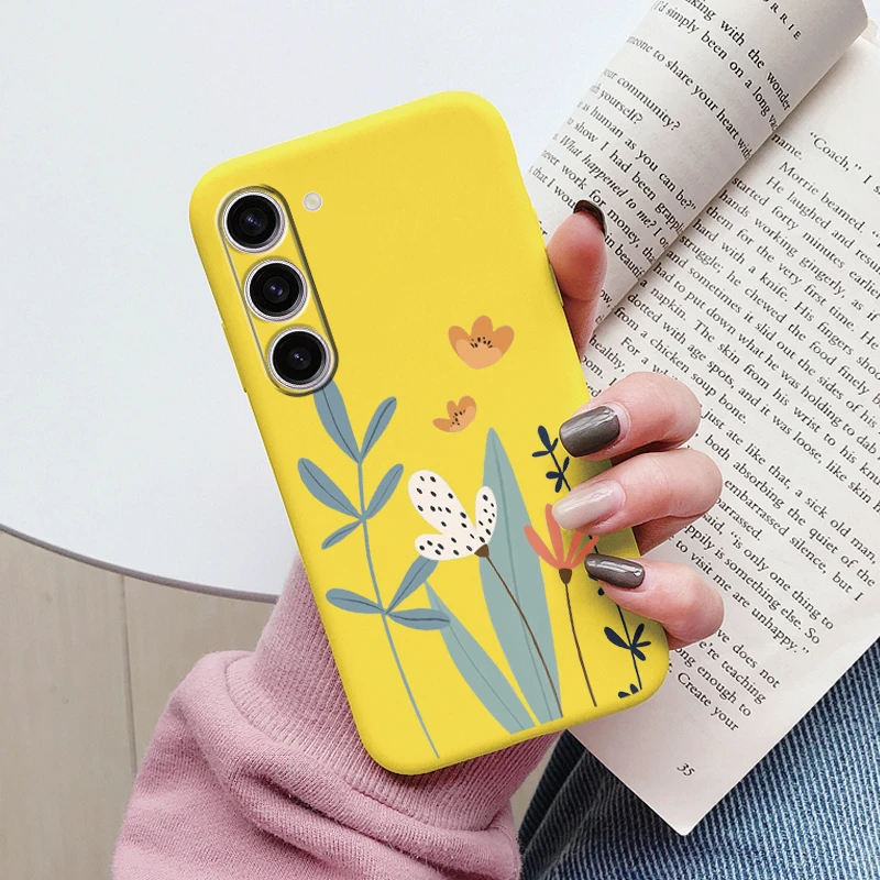 Cute Heart Flower Soft TPU Matte Protective Case Cover
