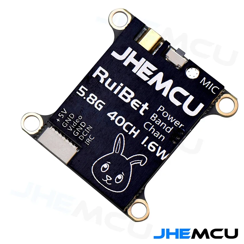 

Встроенный микрофон JHEMCU RuiBet Tran-3016W 5,8G 40CH 1,6 W VTX 2-6S 30x30 мм для радиоуправляемых летательных аппаратов FPV большого радиуса действия
