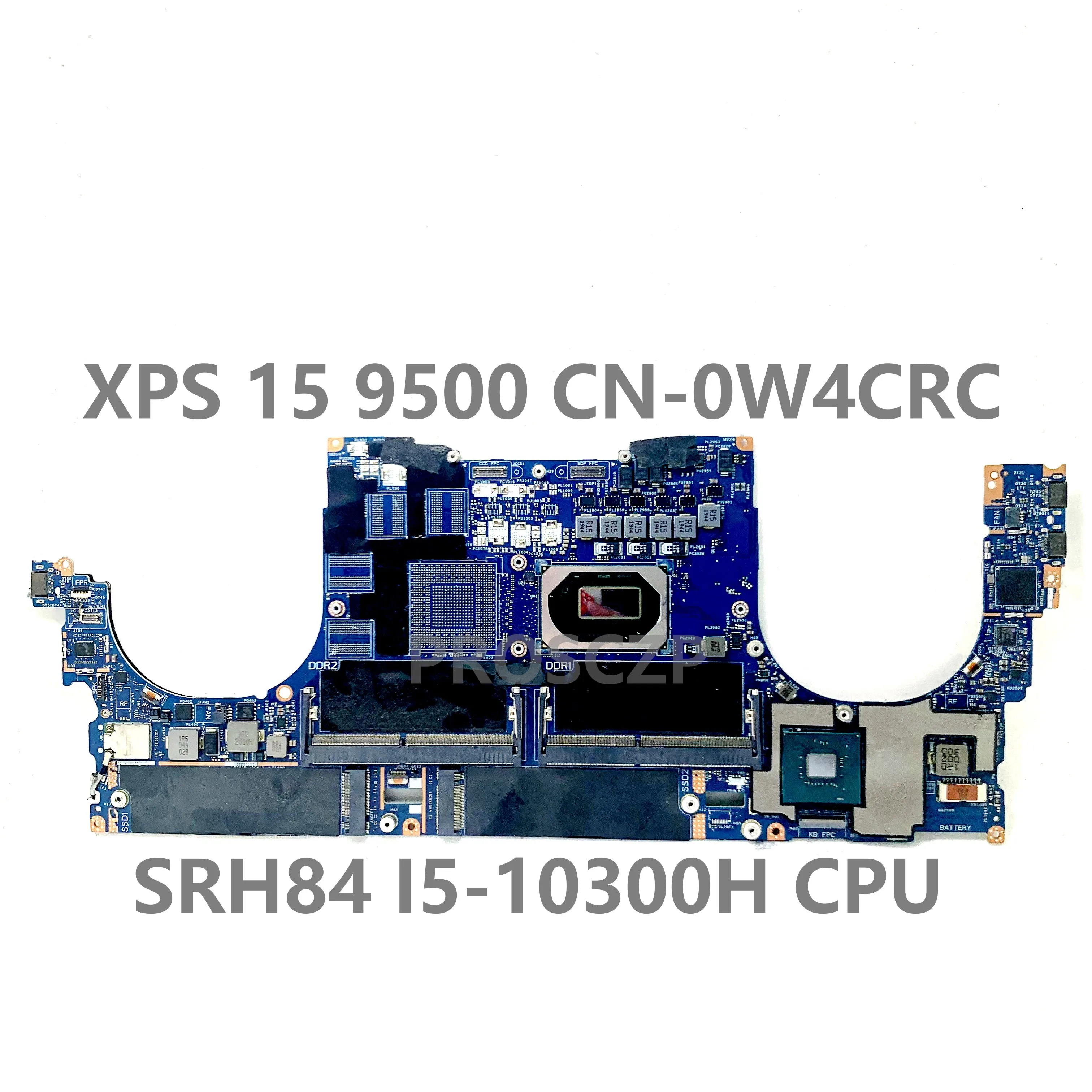 Cn-0W4Crc Scheda Madre 0 W4Crc W4Crc Per Scheda Madre Del Computer Portatile Dell Xps 15 9500 La-J191P Con Cpu Srh84 I5-10300H 100% Completamente Test