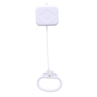 Pull String Cord Music Box White Baby Infant Kids Bed Bell Rattle Toy Gifts New Parts Accessories for Children Brahms Lullaby 1