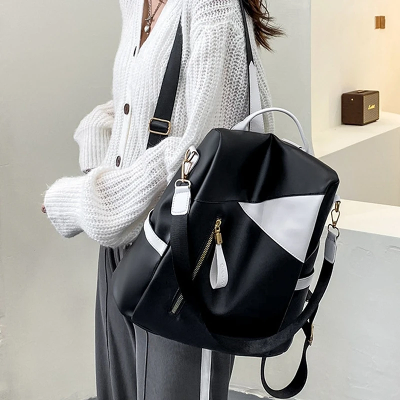 Backpack Purse for Women Anti-theft Casual Convertible Ladies Shoulder Bag Travel Fashion PU Leather Bags E74B