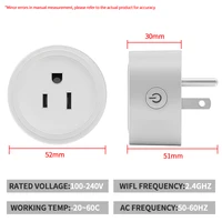 ปลั๊กอัจฉริยะ Zigbee US พร้อม Wi‑Fi, ตัวตรวจสอบการใช้พลังงาน, ควบคุมด้วยเสียงสำหรับ Alexa และ Google Assistant, แอป Tuya, ฟังก์ชันตั้งเวลา/กำหนดเวลา 2