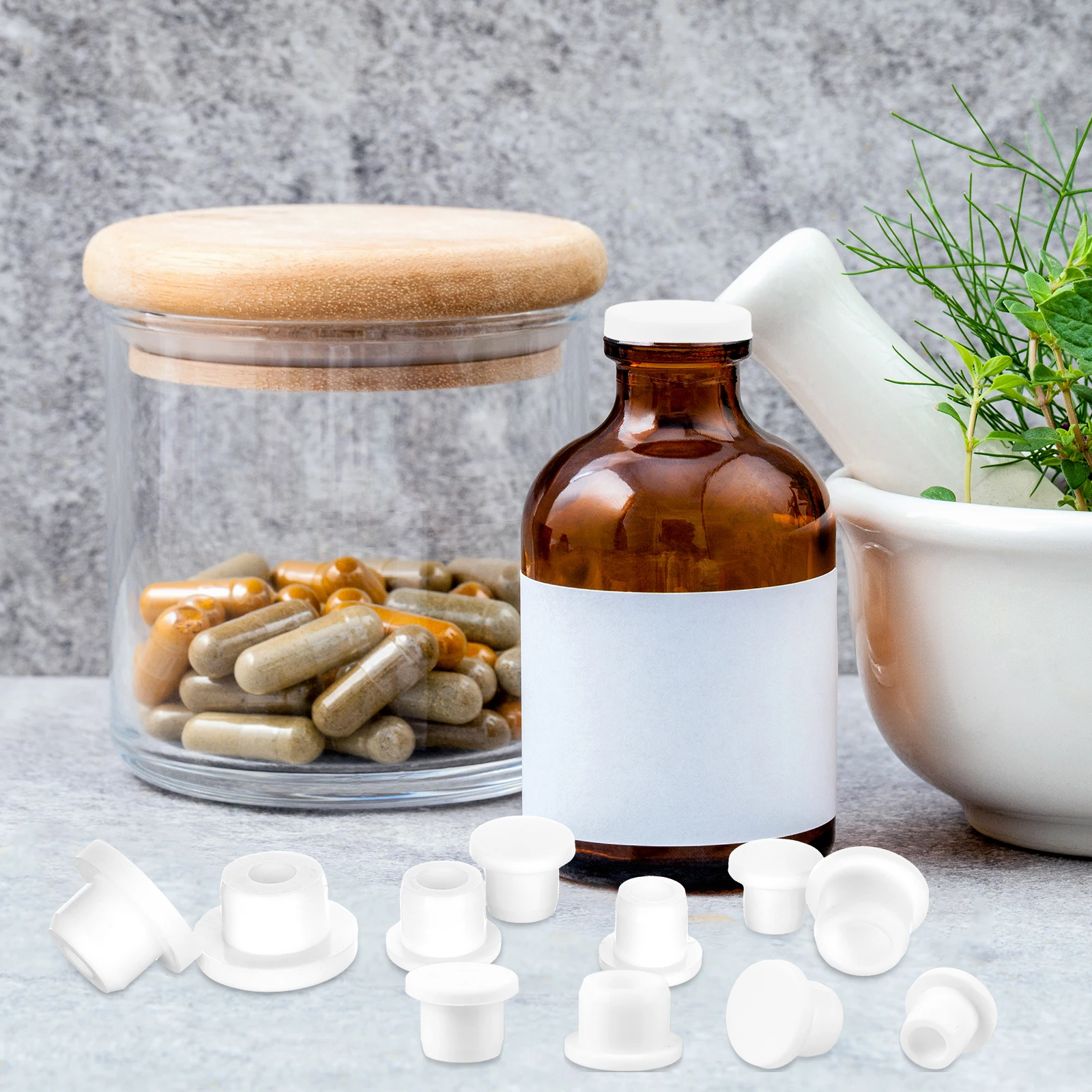 35Pcs Silicone Salt And Pepper Shaker Stoppers 10,11,12,13,14,15,16mm Stoppers For Salt And Pepper Shakers, Shaker Plug Rep