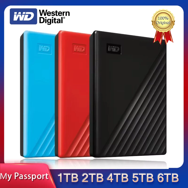 Western Digital My Passport Portable External Hard Drive USB 3.0 HDD Backup Software Password Protection 1TB 2TB 4TB 5TB 6TB with external hard drive hard drive