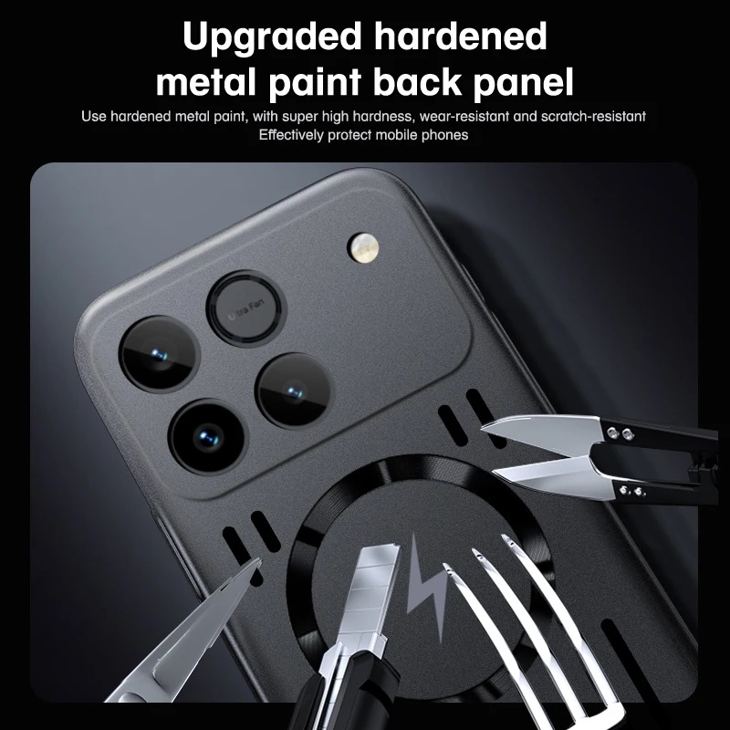 Ultra-Thin Magnetic Heat Dissipation Metallic Paint Hard Case