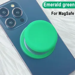 Magnetic Mobile Phone Grip with Silicone Cover (Emerald green)