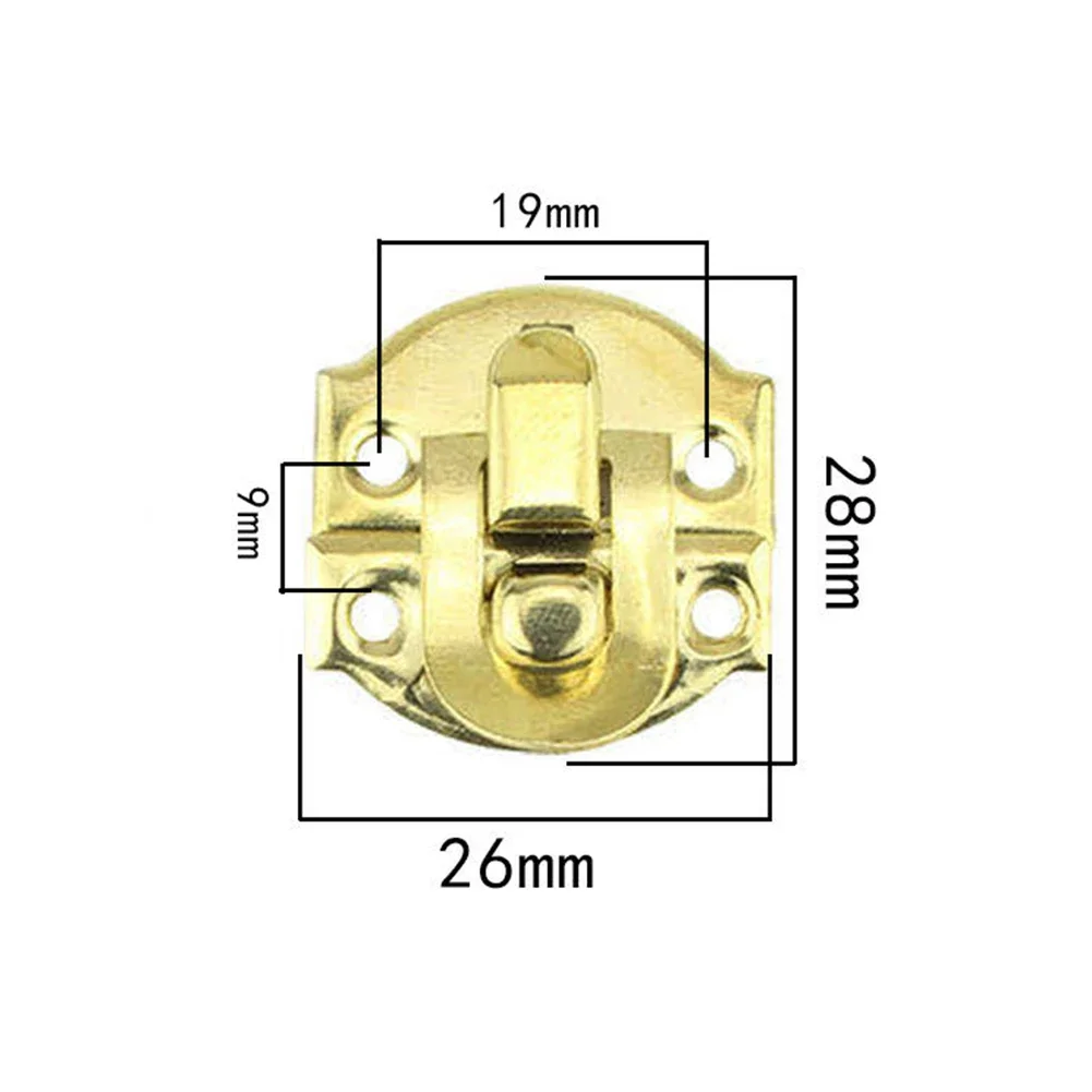 5/12set Jewelry Box Hasp Clasp Suitcase Wood Chest Cabinet Decorative Lock Latch Household Hardware For Box Case Accessory