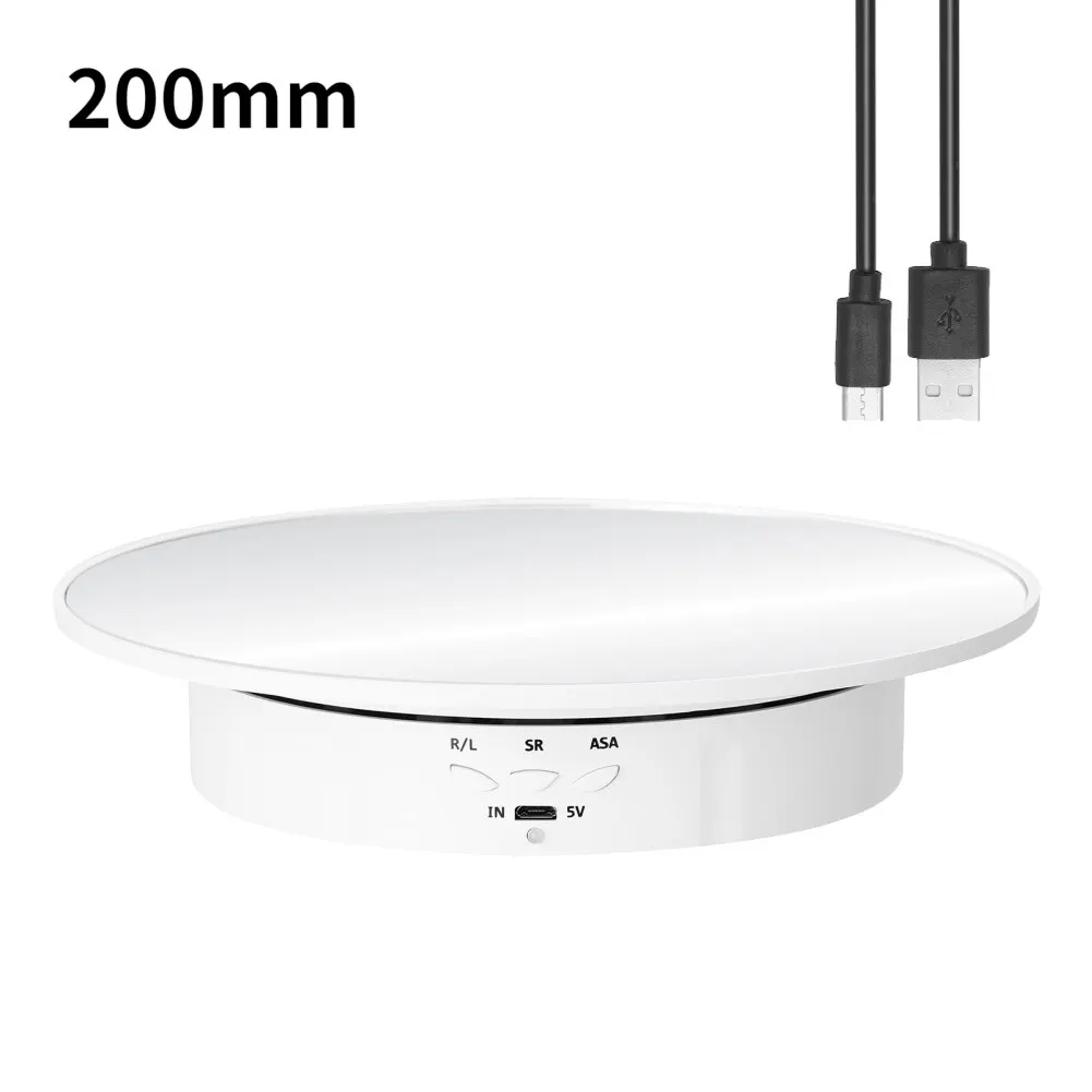 Rotating Display Stand Motorised Three Speeds Turntable Rotating Holder USB Power Supply Rotating Shooting