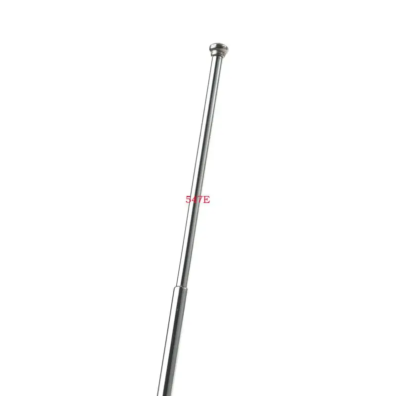 547E Stainless Steel 5 Section Telescoping Aerial Antenna Radio Universal HDTV Radio Telescopic Aerial Antenna Adapter