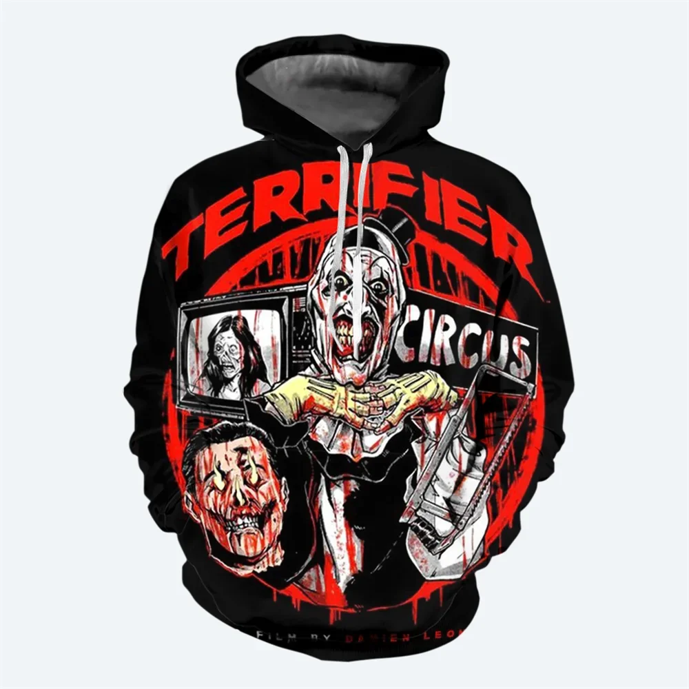 thumbnail image 1 of Nueva sudadera con capucha de película de terror para hombre para otoño e invierno, suéter con patrón de terror impreso en 3D, sudadera con capucha informal de moda urbana para hombre, 1 of 5