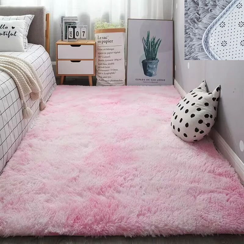 

Thickening Modern Contracted Silk Wool Carpet Bedroom Large Area Spread Full Floor Mat Study Living Room Family Bedside Blanket