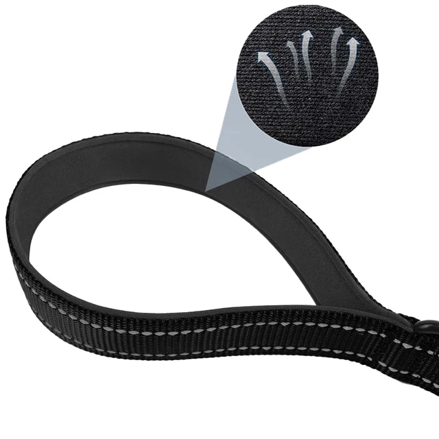 Dog Reflective Short Dogs Nylon for Dog Walking Rope Diving Material Dogs Leashes Zinc Alloy Lock Lockable 360 Degree Rotation 3