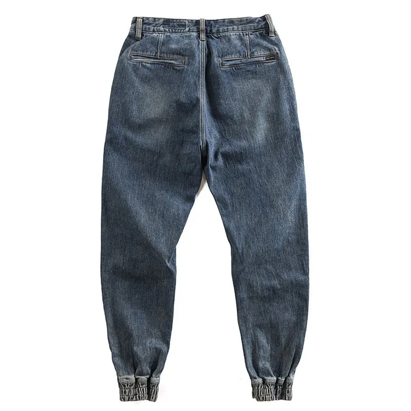 Men Cowboy Baggy Jeans Harem Pants