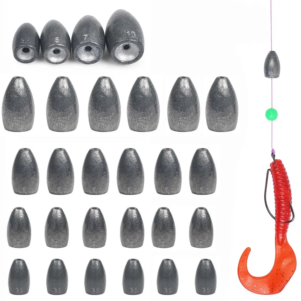 Toasis Pesi da pesca in ottone Texas Carolina Rig Fishing