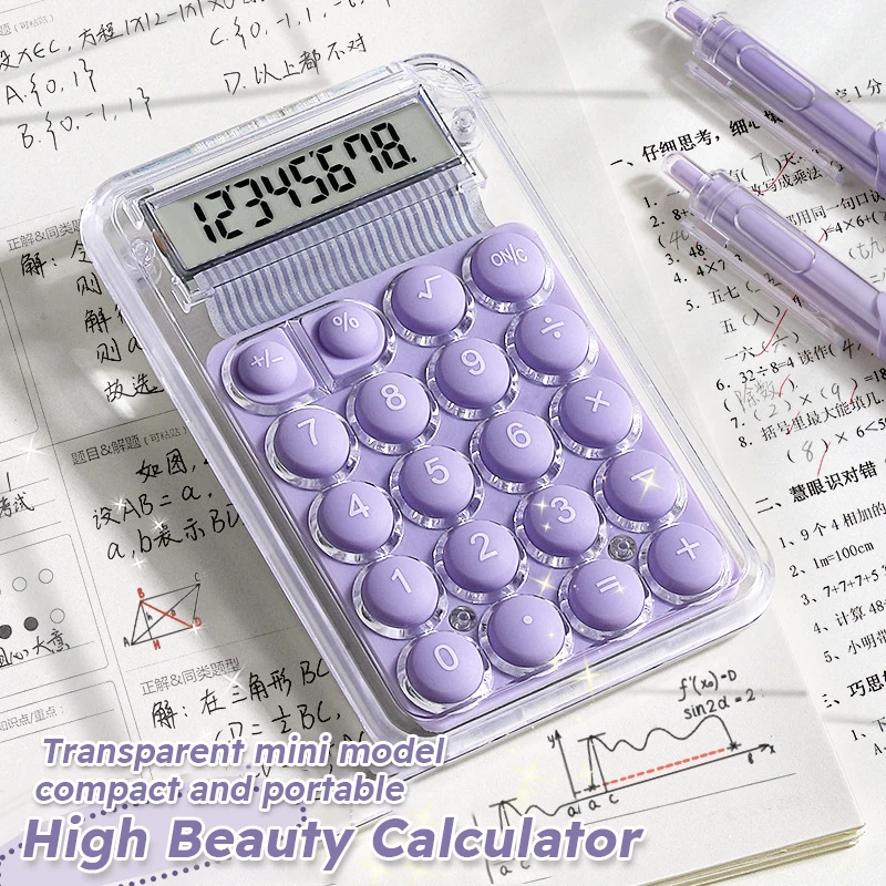 Silent Calculator Mini Version Learning Auxiliary Portable Electronic Calculator
