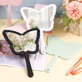 1 pz portatile a forma di farfalla specchio per il trucco specchio portatile specchi per l'estensione delle ciglia specchi da salone trucco 1