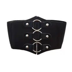 Waist Belt Women' Casual Elastic Imitation Leather Fashion Corset Belt