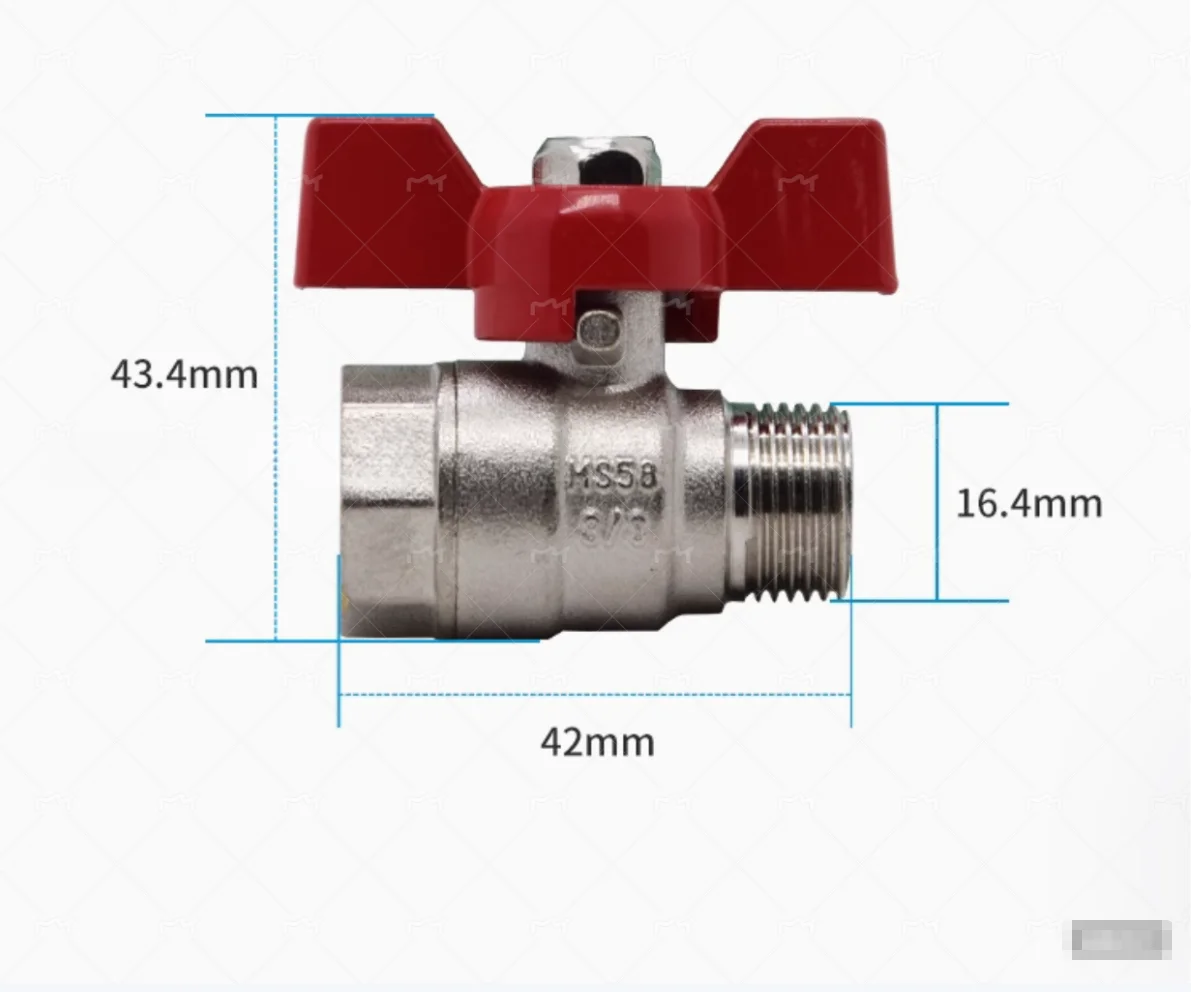 Mold temperature machine high temperature butterfly valve 3 points dn10