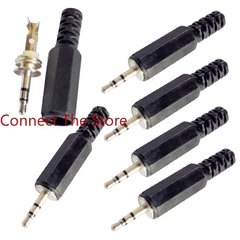 

10PCS 2.5 ASSEMBLED STEREO MALE MM ZINC ALLOY AUDIO PLUG