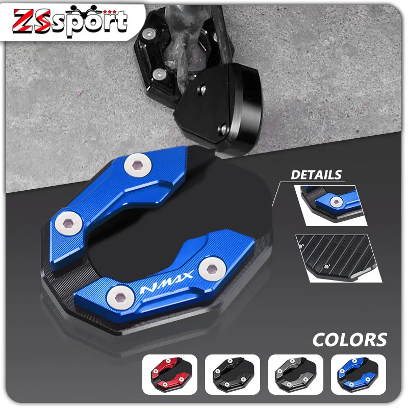 

New Motorcycle Kickstand Extension Plate CNC Anti-skid Foot Side Stand Enlarge Pad For YAMAHA NMAX 125 155 NMAX125 NMAX155 nmax