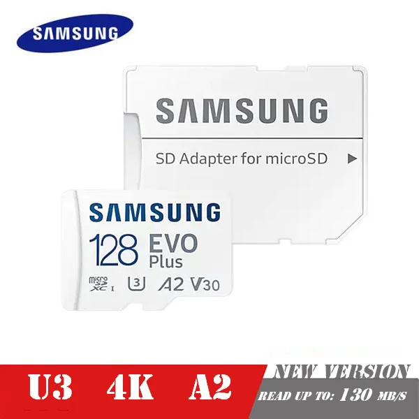  SAMSUNG EVO Plus Memory Card 128GB SDXC Micro SD/TF Flash Cards MicroSD UHS-1 For Phone Drone Camera 