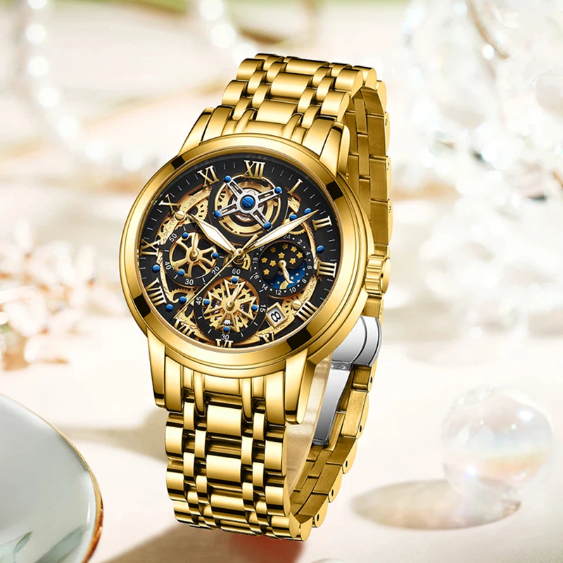 LIGE Exquisite Minimalist Women Watch Luxury Fashion Stain Steel Ladies Waterproof Quartz Wristwatch Rose Gold Female Clock