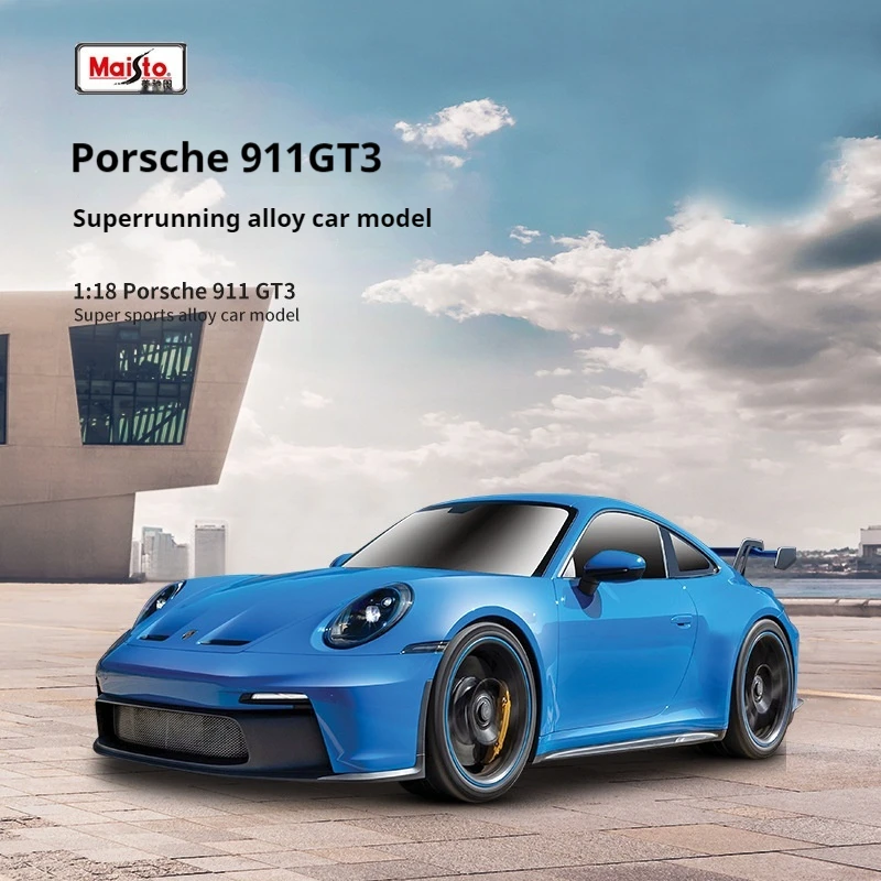 Maisto 1:18 Porsche 911 Simulation Alloy Car Model Collection Ornament Gifts Car Diecast Model Kids Toy Desktop Decorate Toys 5