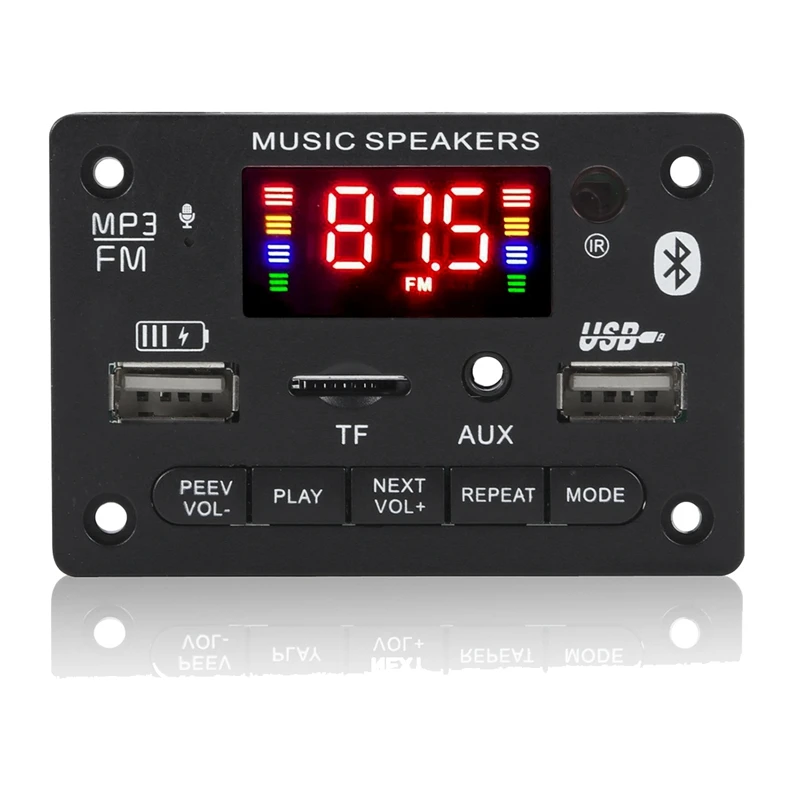 Le Migliori Offerte 12V Bluetooth 5.0 Scheda Di Decodifica Lettore Mp3 2 X40W Amplificatore Per Auto Supporto Modulo Radio Fm Tf Usb Aux Chiamata Viva