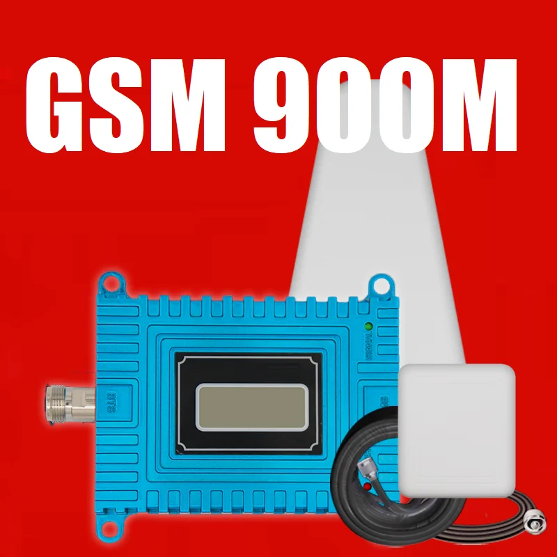 HIgh quality gain Mobile signal amplifier Repeater 4g gsm booster GSM 900MHZ 2G 3G Band 8 LOG 9dB Panel Antenna Kit |