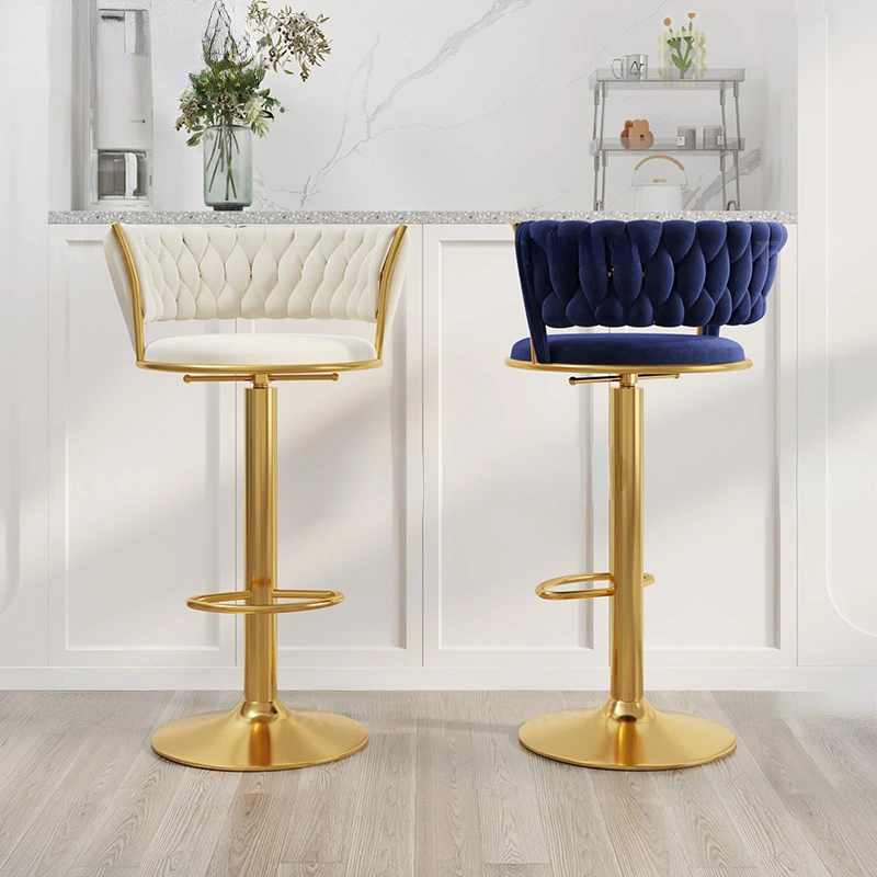 

Adjustable Modern Dining Chairs Kitchen Office Bar Swivel Counter Dining Chairs Reception Desk Chaise Home Furniture YY50DC