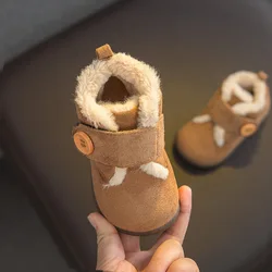 아기장화 Baby Items Soft Sole Walking Shoes New Baby Cotton Shoe Warm Boy Snow Boot Plush Ankle Boot Girl Shoe Short Boot Kid Shoes