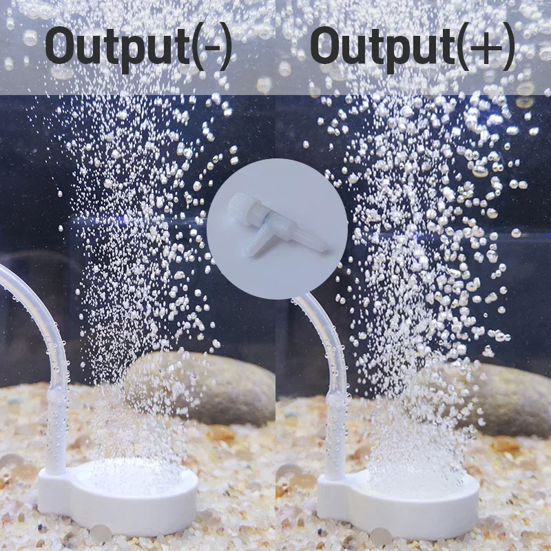 3.5/5/8/10cm Nanometer Bubble Stone Fish Tank Oxygen Stone Optional 220-240V 110V Silent Air Pump for Aquarium Oxygenation 4